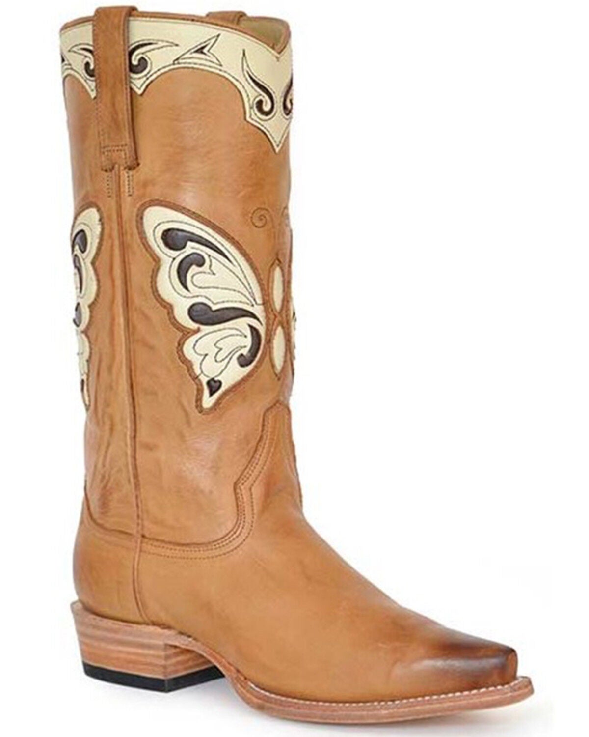 Stetson Women's Mariposa Western Boots - Snip Toe, Brown, hi-res