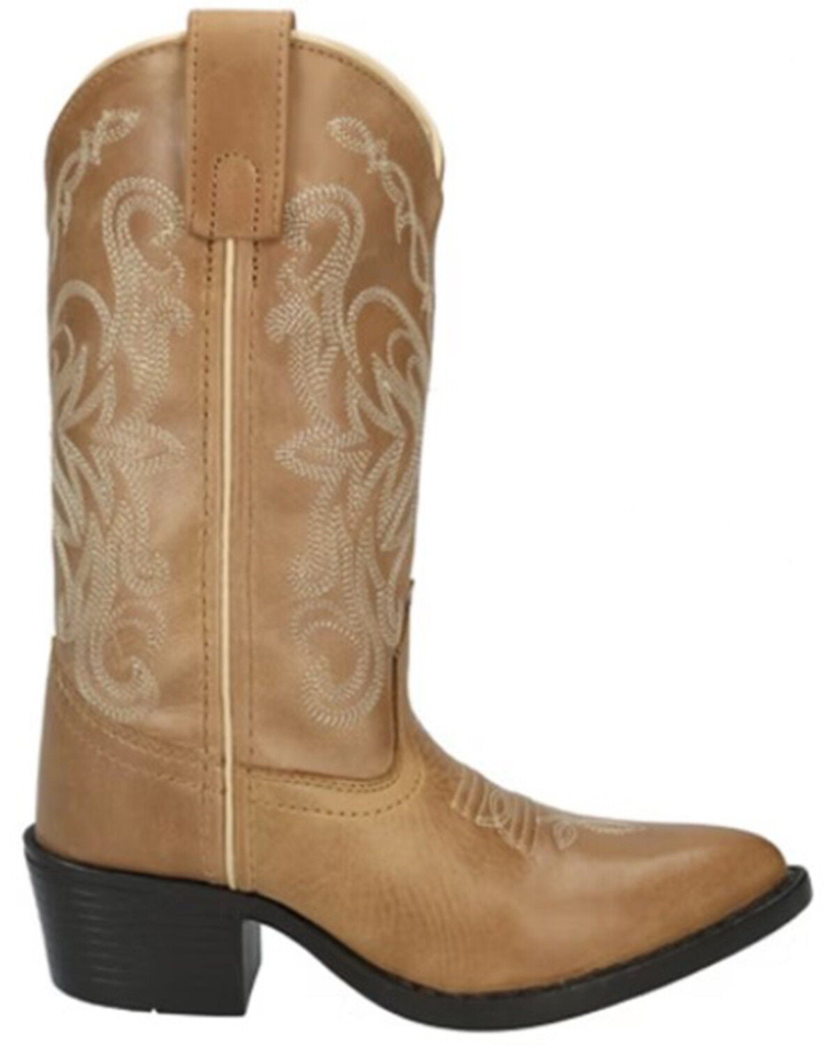 Smoky Mountain Girls' Maddie Western Boots - Round Toe, Tan, hi-res