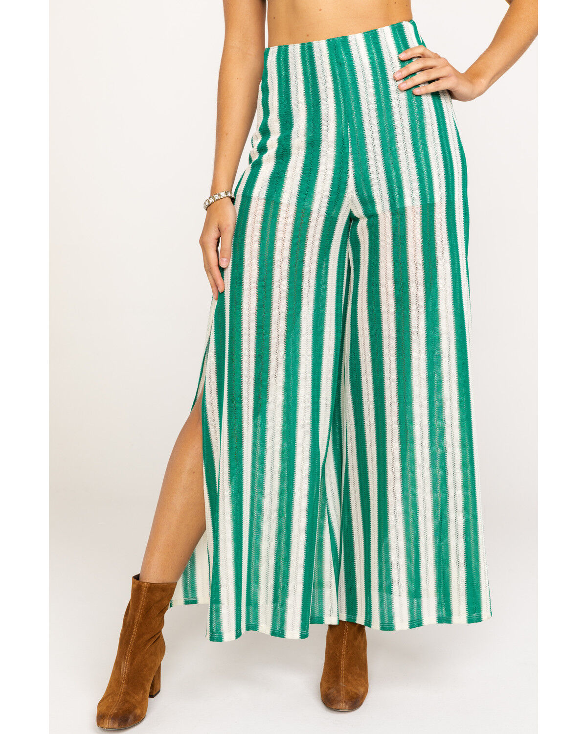 Image #1 - Show Me Your Mumu Women's Court Pants, Green, hi-res