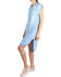 Tractr Blu Women's Hi Low Shirt Dress , Indigo, hi-res