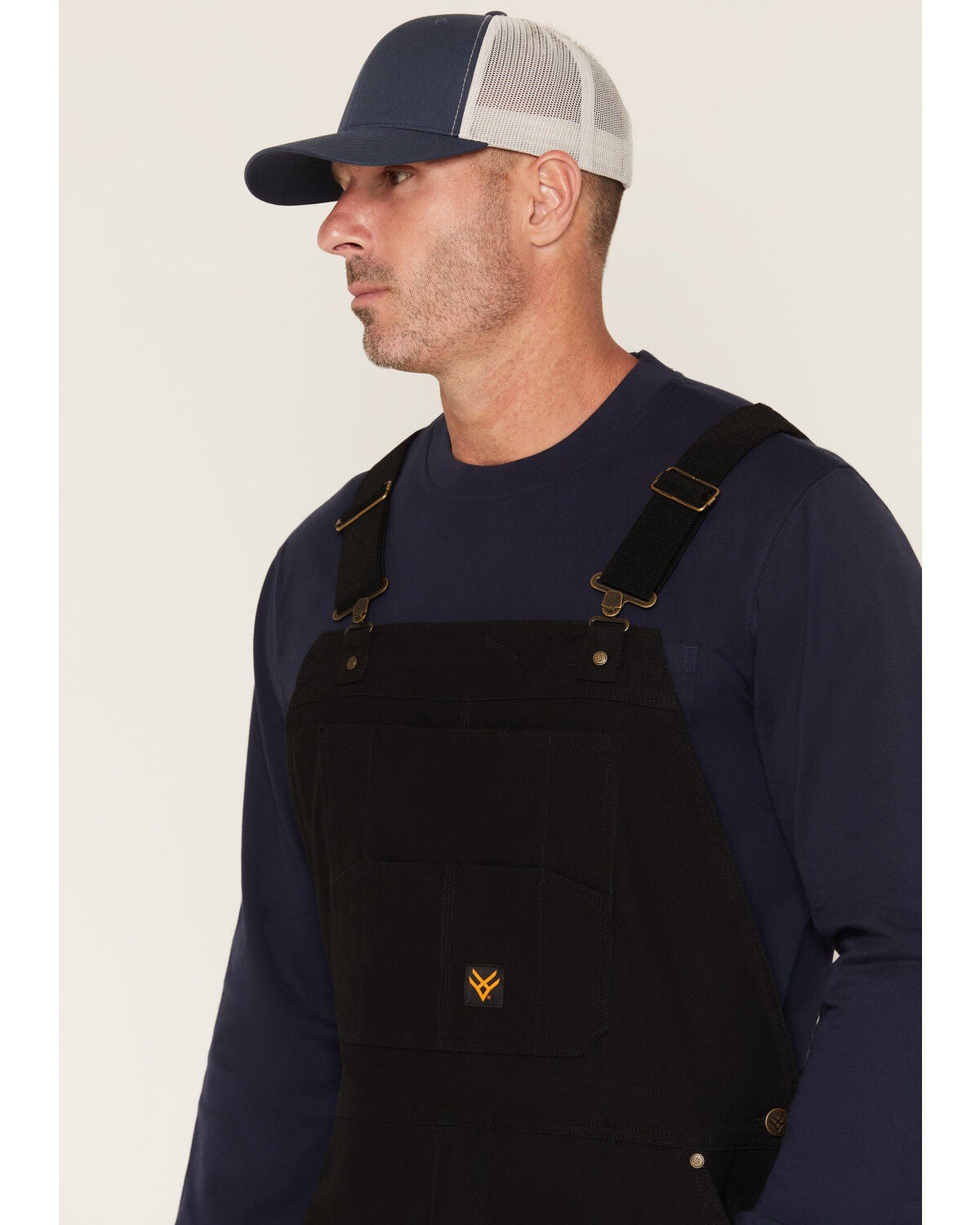 Image #2 - Hawx Men's Tillman Insulated Duck Canvas Overalls, Black, hi-res