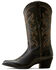 Image #2 - Ariat Women's Heritage Stretchfit Western Boots - Round Toe, Black, hi-res