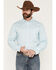 Image #1 - Cody James Men's Trophy Geo Print Long Sleeve Button-Down Stretch Western Shirt, Teal, hi-res
