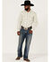 Image #3 - Blue Ranchwear Men's Yarn-Dye Plaid Print Long Sleeve Snap Western Shirt , Tan, hi-res