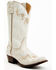 Image #1 - Shyanne Women's Byrdie Crack Embroidered Western Boots - Round Toe, Ivory, hi-res