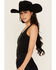 Image #2 - Idyllwind Women's Sevier Studded Ribbed Tank Top, Black, hi-res