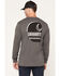 Image #1 - Carhartt Men's Irvine Relaxed Fit Long Sleeve Graphic Work T-Shirt, Charcoal, hi-res