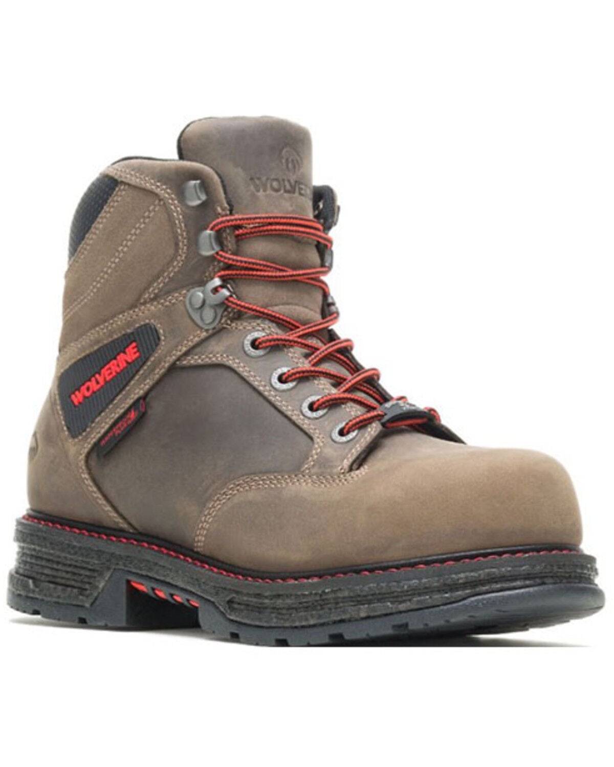 Wolverine Men's Charcoal Hellcat Ultraspring Work Boots - Soft Toe, Charcoal, hi-res