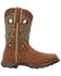 Image #2 - Durango Women's Maverick Waterproof Western Work Boots - Steel Toe, Tan, hi-res