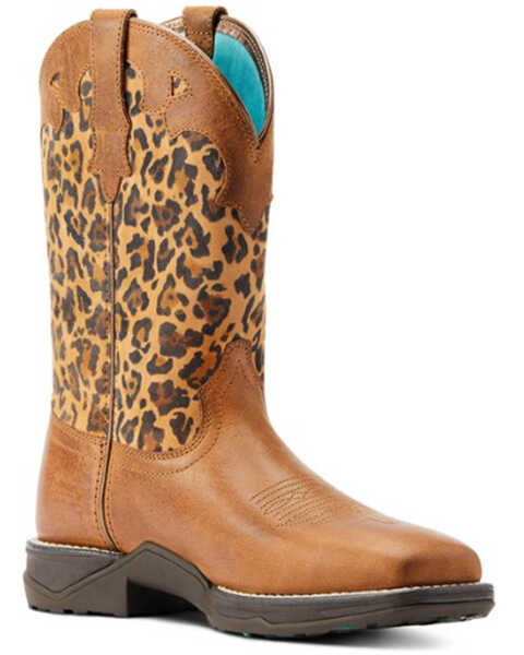 Image #1 - Ariat Women's Anthem Savanna Western Performance Boots - Broad Square Toe, Brown, hi-res