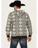Image #4 - Rock & Roll Denim Men's Southwestern Print Hooded Sweatshirt, Brown, hi-res