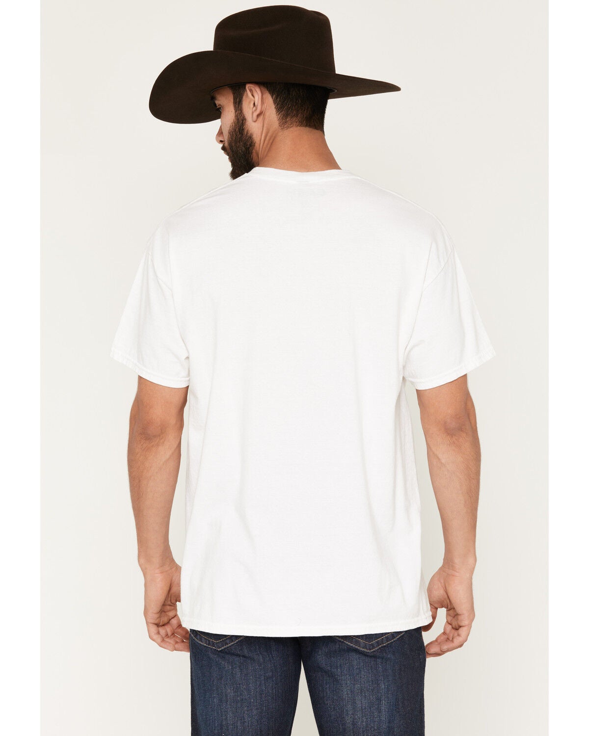 Image #4 - Americana Men's Johnny Cash Ring Of Fire Short Sleeve Graphic T-Shirt, Natural, hi-res