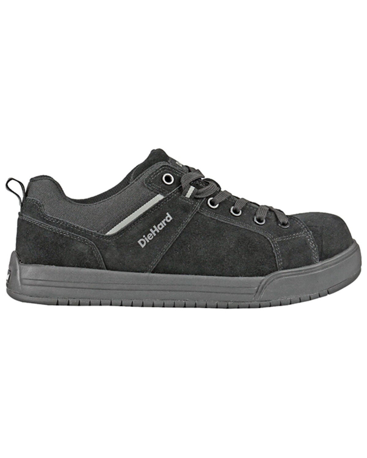 Image #2 - Die Hard Men's Solstice Lace-Up Work Shoes - Composite Toe, Black, hi-res