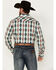 Image #4 - Panhandle Select Men's Southwestern Print Long Sleeve Snap Western Shirt, Cream, hi-res