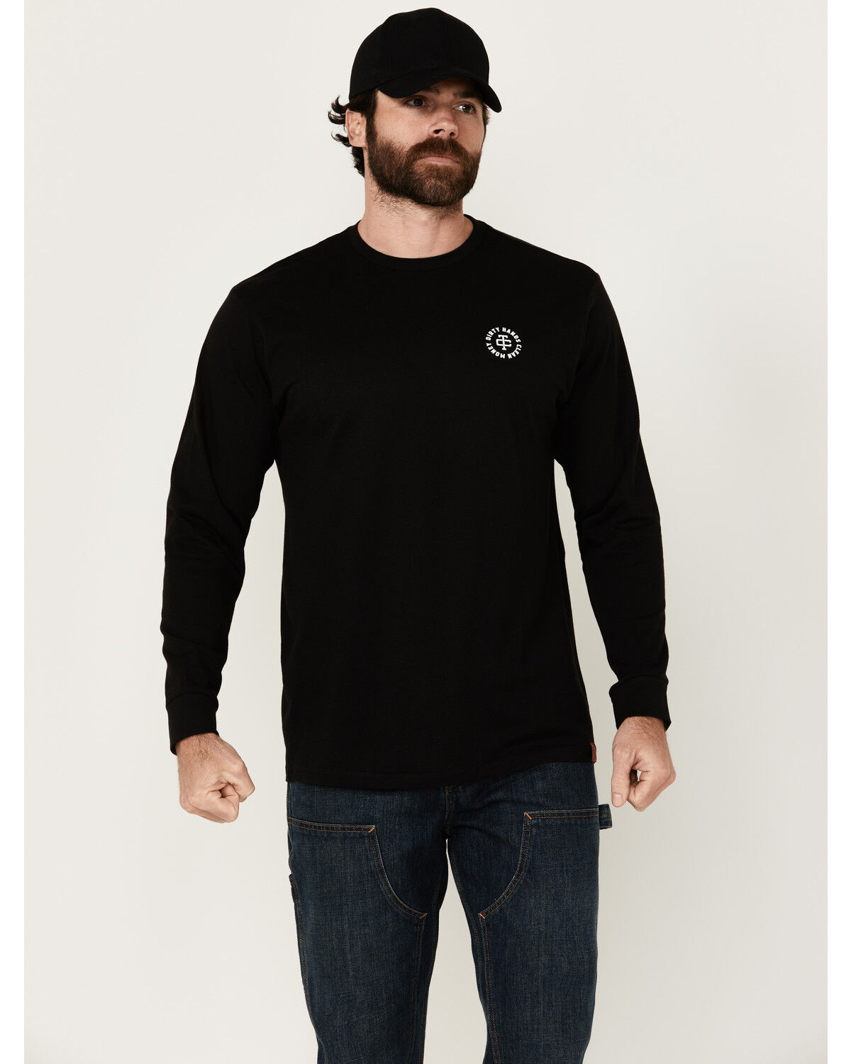 Image #2 - Troll Co Men's Twisting Wrenches Long Sleeve Graphic T-Shirt, Black, hi-res