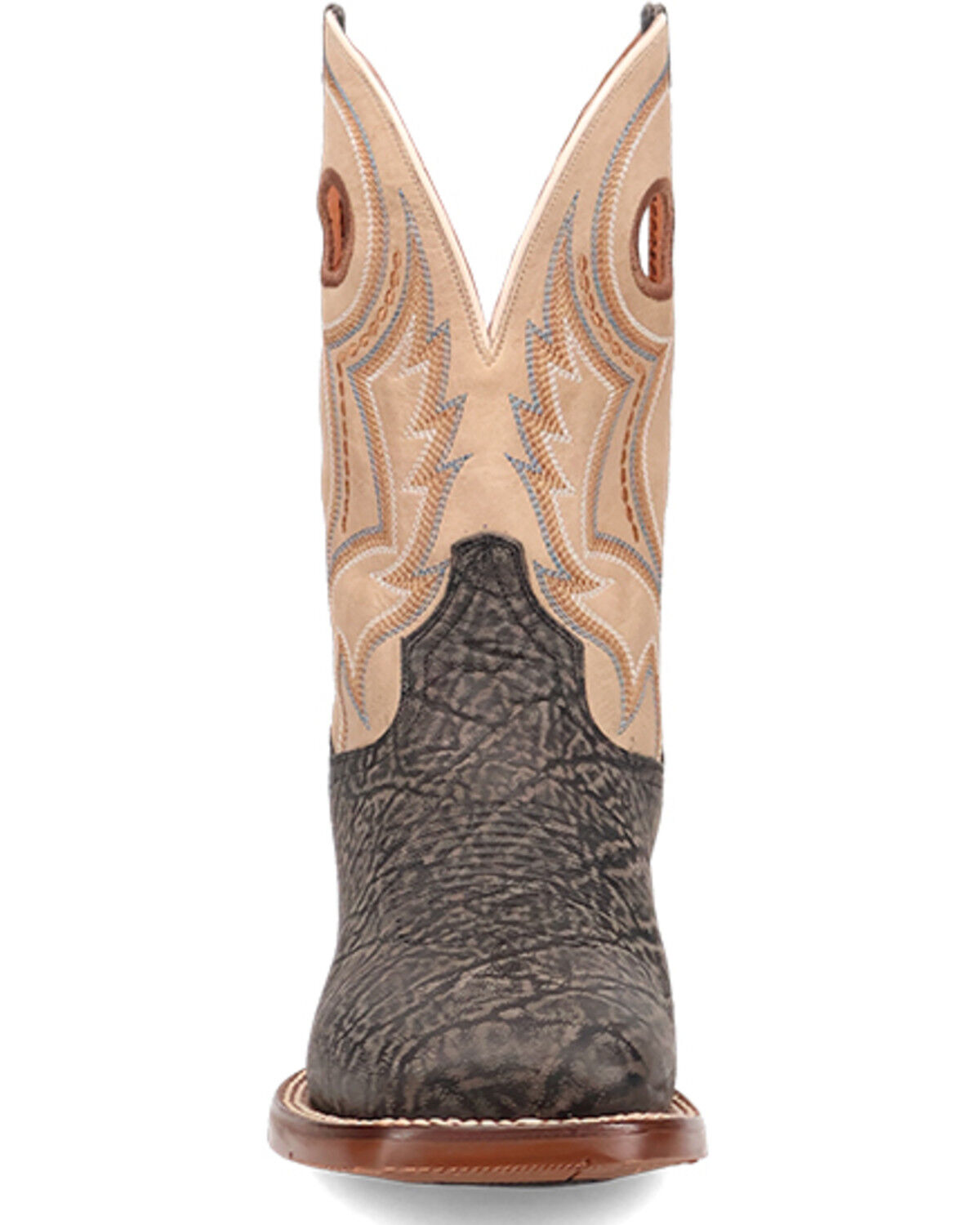 Image #4 - Dan Post Men's Elephant Print Western Boots - Broad Square Toe, Black, hi-res