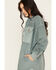 Image #2 - Cleo + Wolf Women's Oversized French Terry Shacket, Steel Blue, hi-res