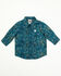 Image #1 - Cinch Infant Boys' Paisley Print Long Sleeve Button-Down Western Shirt, Blue, hi-res