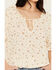 Image #3 - Wild Moss Women's Ditsy Floral Print Short Sleeve Shirt, Cream, hi-res