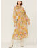 Image #1 - Show Me Your Mumu Women's Cait Midi Groovy Blooms Midi Dress, Multi, hi-res