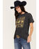 Image #2 - Paramount Network's Yellowstone Women's Bandana Short Sleeve Graphic Tee, Black, hi-res