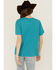 Image #4 - Shyanne Women's Horse Short Sleeve Graphic Tee, Medium Blue, hi-res