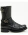 Image #2 - Sendra Women's Juno Motorcycle Boots - Round Toe, Black, hi-res