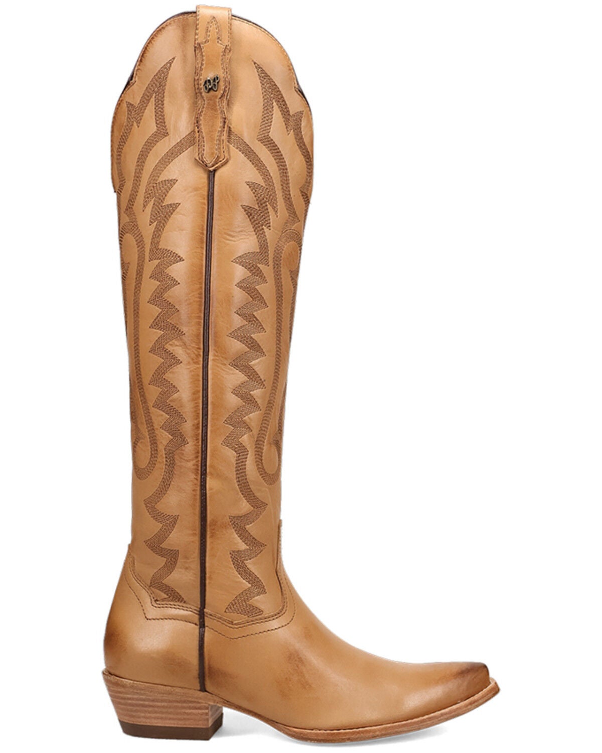 Image #2 - Dan Post Women's Heartland Tall Western Boots - Snip Toe, Tan, hi-res