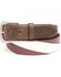 Image #1 - Cody James Men's Vintage American Flag Belt, Brown, hi-res