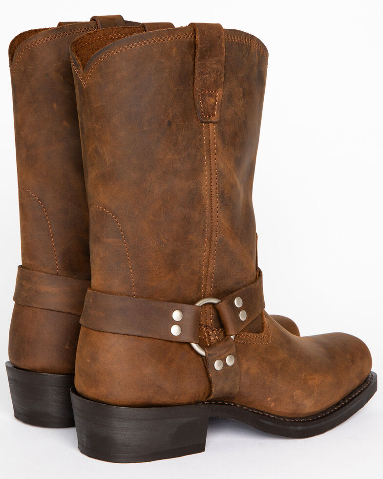 Cody James Men's Brown Harness Boots - Square Toe, Brown, hi-res