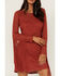Idyllwind Women's Fairlane Crochet Fringe Dress, Brick Red, hi-res