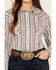 Image #3 - Rough Stock by Panhandle Women's Southwestern Striped Long Sleeve Pearl Snap Stretch Western Shirt, Multi, hi-res
