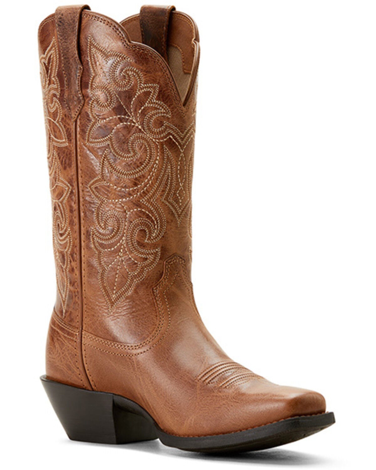 Ariat Women's Round Up Performance Western Boots - Square Toe, Brown, hi-res