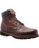 Ad Tec Men's 6" Tumbled Leather Comfort Work Boots - Soft Toe, Dark Brown, hi-res