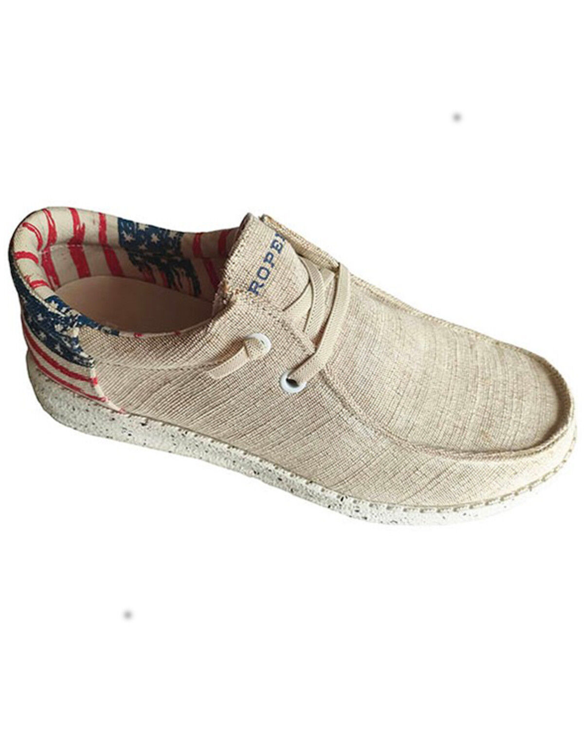 Image #1 - Roper Men's Hang Loose Flag Heel Casual Chukka Shoes - Moc Toe, Tan, hi-res