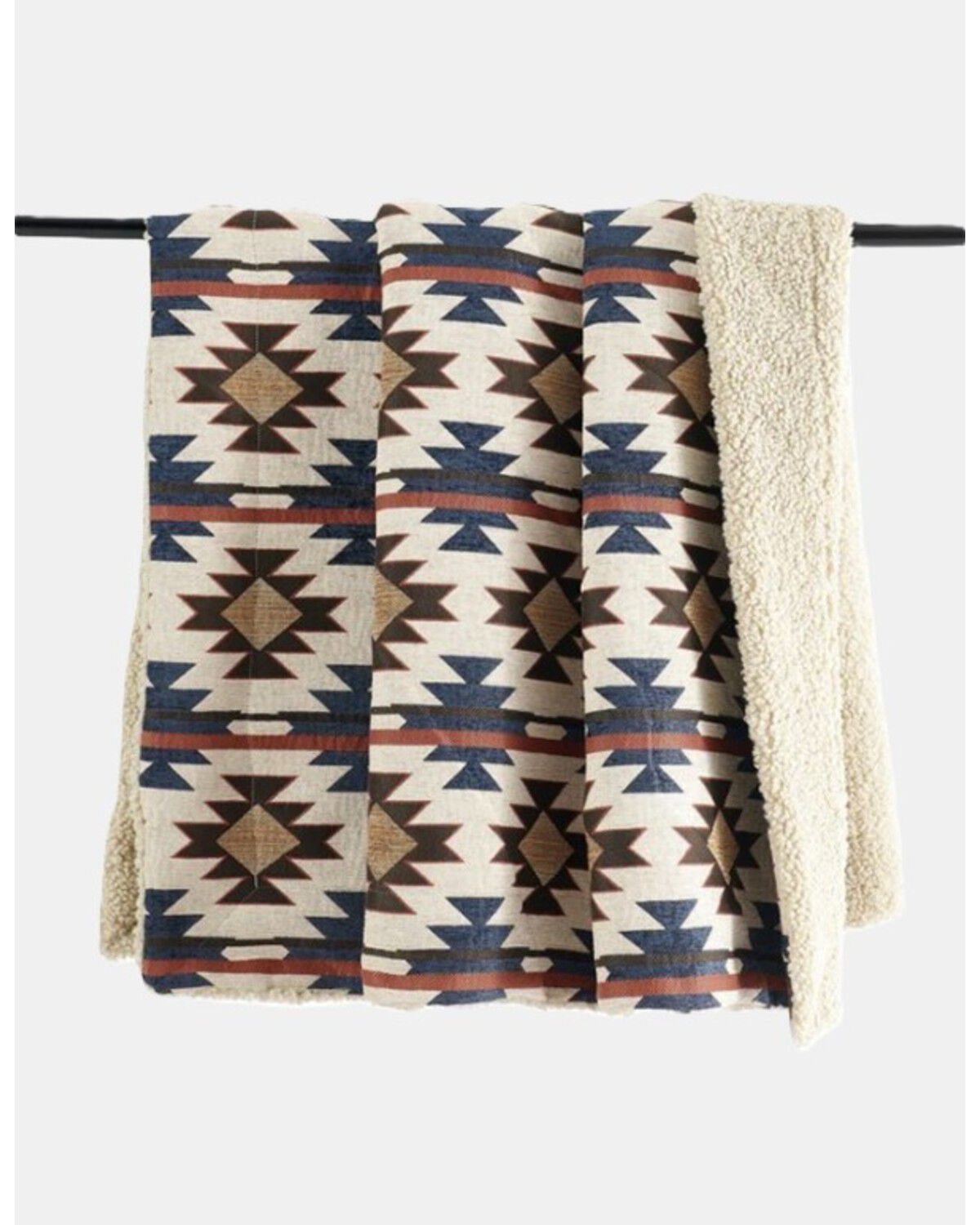 Image #1 - HiEnd Accents Mariella Chenille Teddy-Backed Throw Blanket, Tan, hi-res