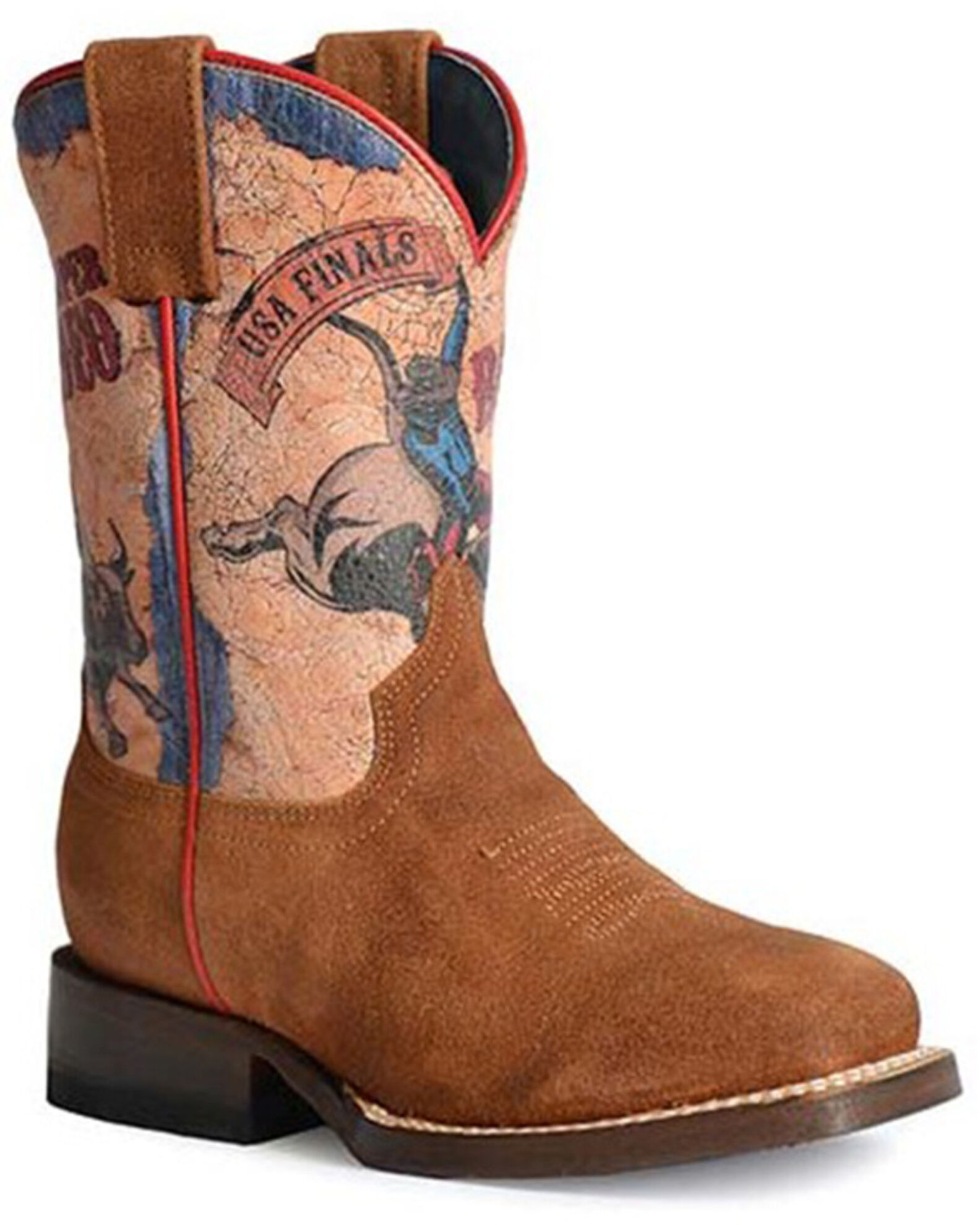 Confederate flag boots square toe hot sale