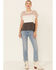 Image #2 - Wishlist Women's Wide Stripe Colorblock Dolman Short Sleeve Top , Taupe, hi-res