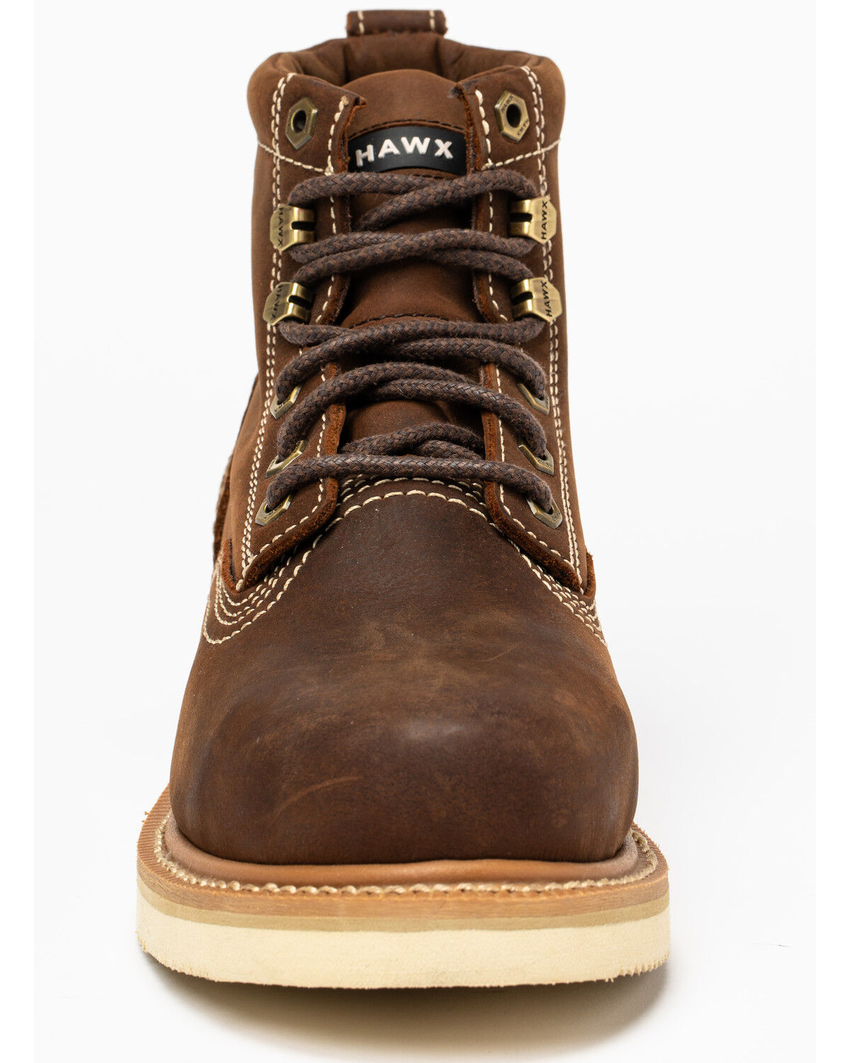Image #4 - Hawx Men's 6" Grade Work Boots - Composite Toe, Brown, hi-res