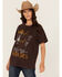 Image #1 - Shyanne Women's Hold Your Horses Short Sleeve Graphic Tee, Chocolate, hi-res
