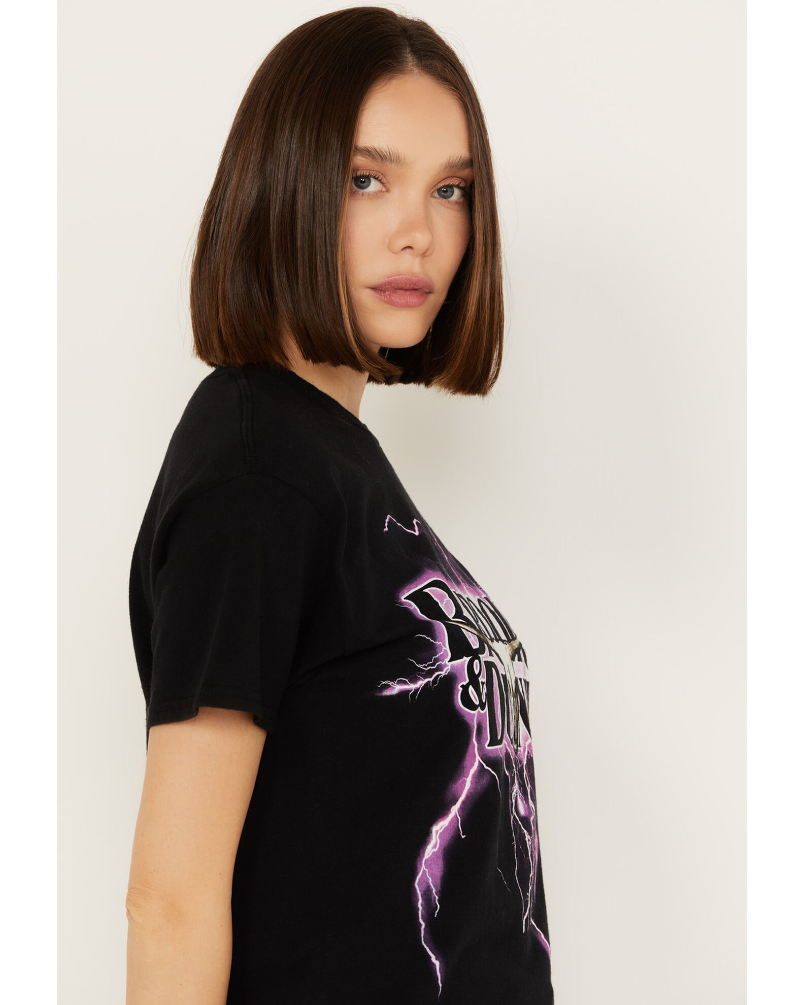 Merch Traffic Women s Lightning Brooks Dunn Short Sleeve Graphic Tee Country Outfitter