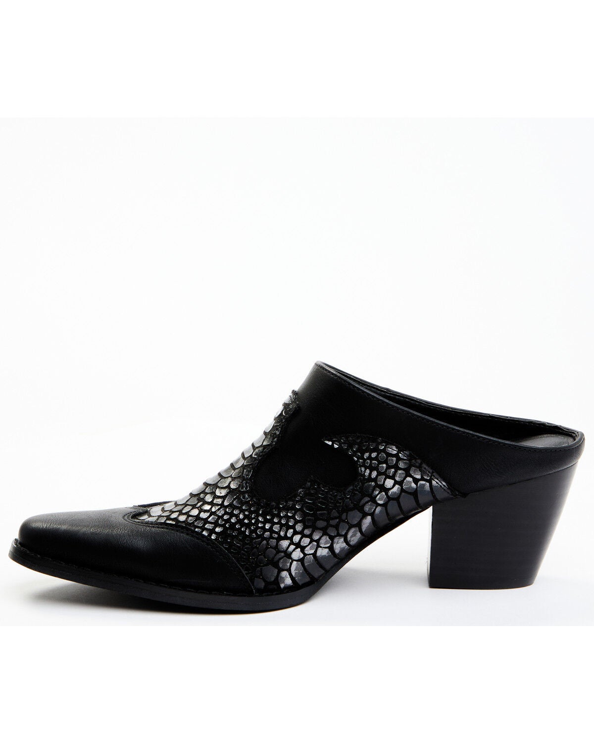 Image #3 - Coconuts by Matisse Women's Peyton Western Mule - Pointed Toe, Black, hi-res