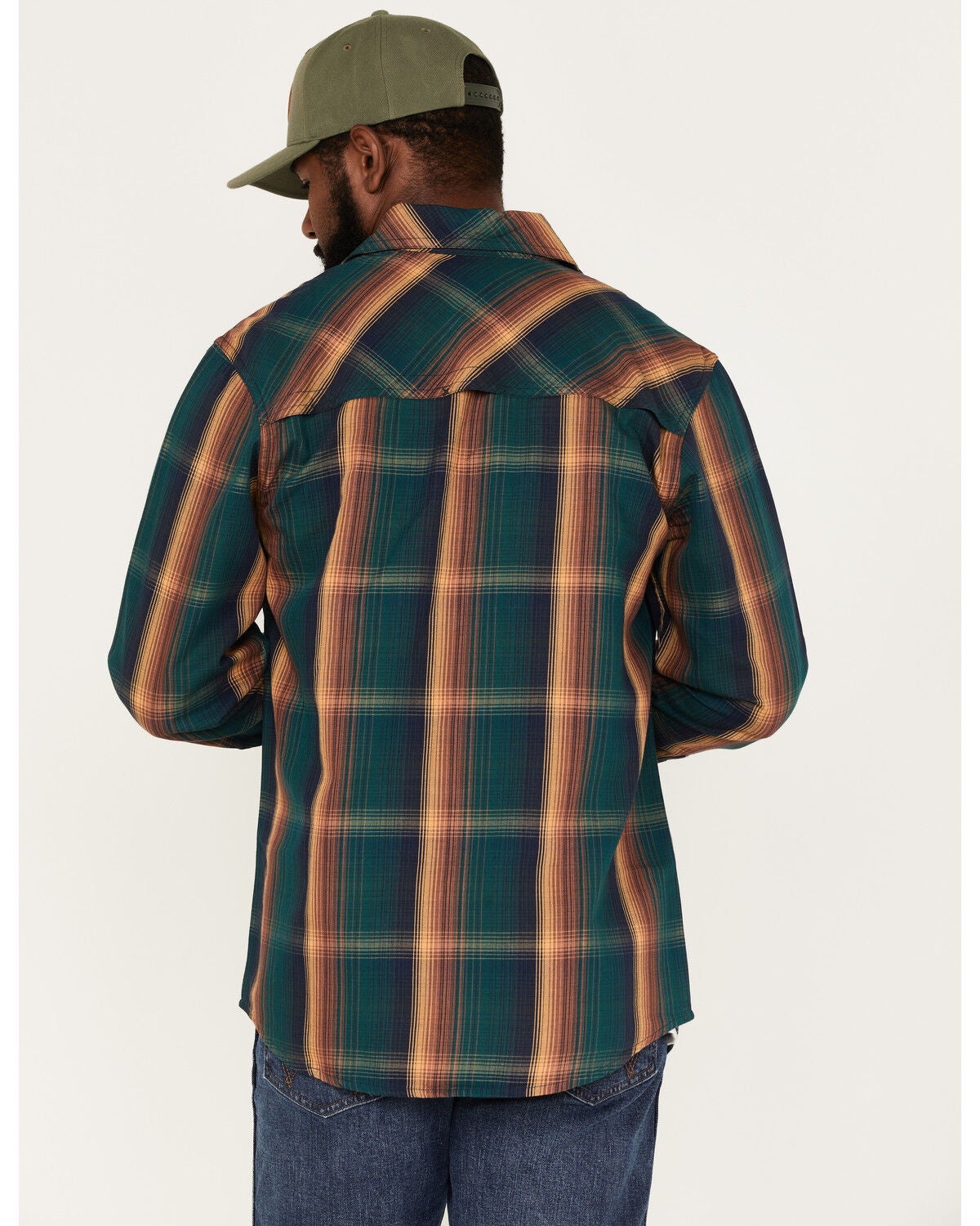Image #4 - Resistol Men's Parker Large Plaid Button Down Western Shirt, , hi-res