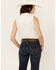 Image #5 - Shyanne Women's Shadow Striped Sleeveless Button-Down Western Shirt, Cream, hi-res