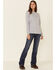 Image #2 - Ariat Women's Boot Barn Exclusive Durastretch FR Whipstitch Bootcut Jeans, Blue, hi-res