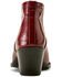 Image #3 - Ariat Women's Dixon Croc Print Western Booties - Snip Toe, Red, hi-res