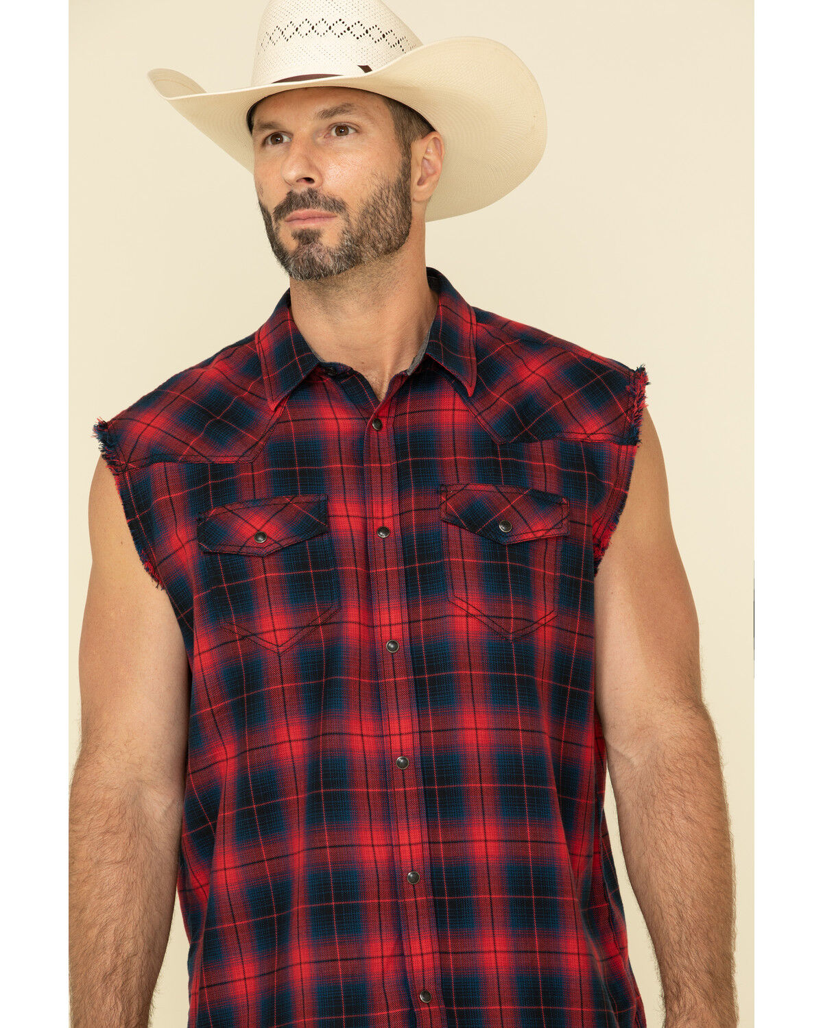 Sleeveless flannel redneck clearance