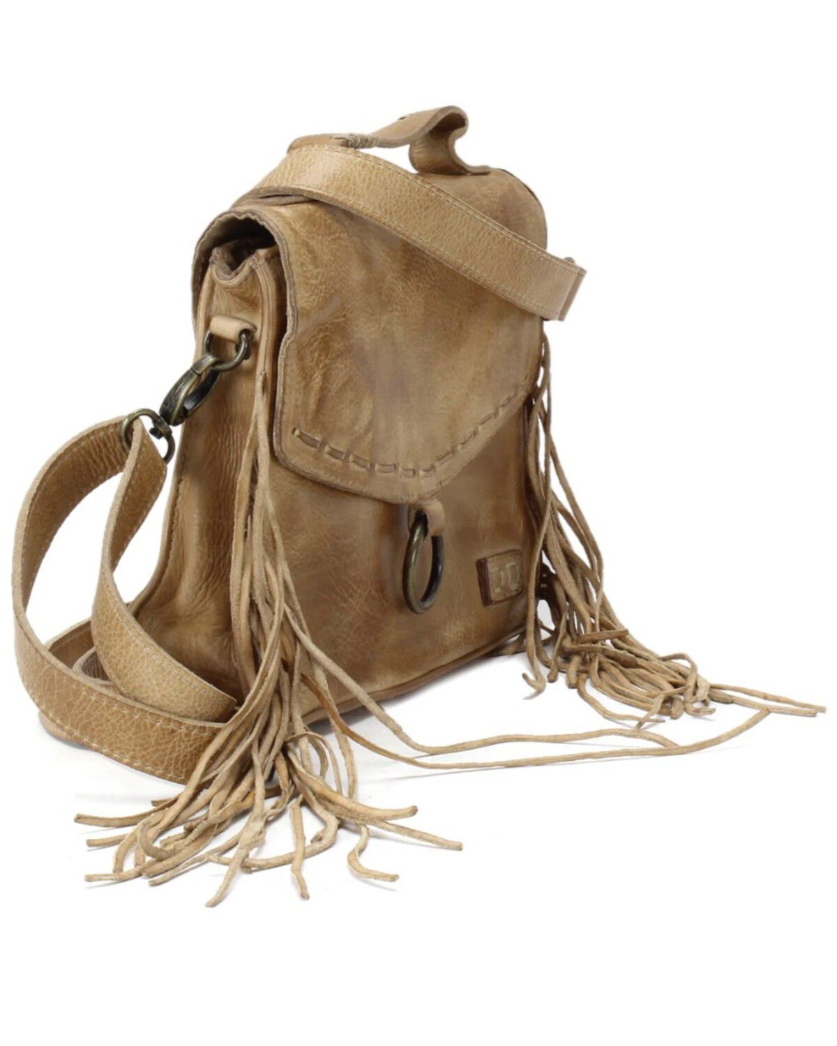 Image #2 - Bed Stu Women's Hidden Fringe Crossbody Bag, Tan, hi-res
