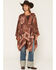Image #1 - Shyanne Women's Palmer Floral Print Shawl, Mahogany, hi-res