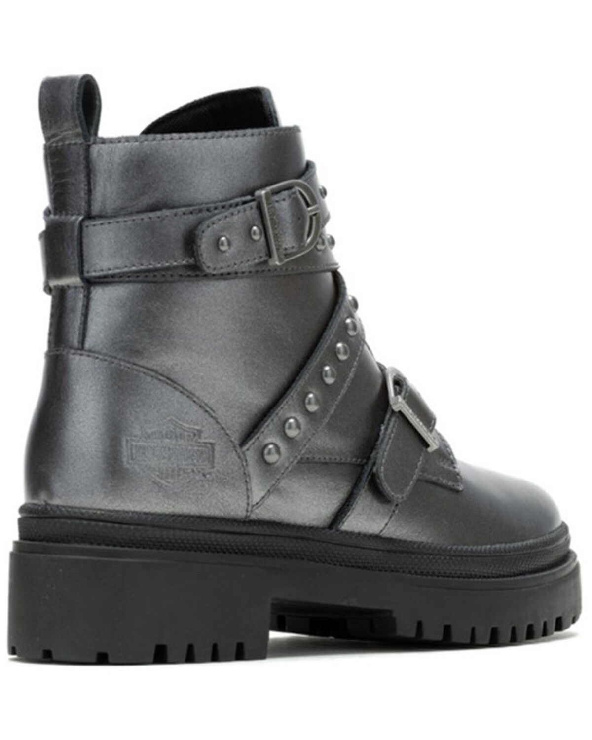 Image #2 - Harley Davidson Women's Carrigan Motorcycle Boots - Round Toe, , hi-res